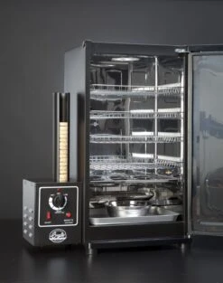 Bradley Original Smoker 4-Rack / Elektro Räucherofen -Grill Mit Freu Geschaft 13236 Bradley Smoker original offen
