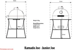 Kamado Joe Junior Keramikgrill -Grill Mit Freu Geschaft 16054 Kamado Joe Junior Diagramm