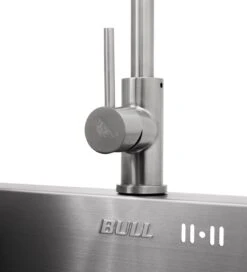 BULL Spülbecken Größe M (43x36x20cm) Inkl. Wasserhahn Für Warm/kalt -Grill Mit Freu Geschaft 22281 Bull Spuele Wasserhahn