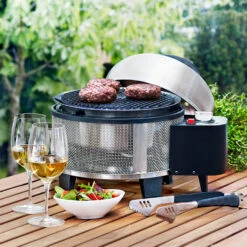Cobb Grill PREMIER Gas Deluxe - Tischgrill / Campingrill Inkl. Griddle-Grillplatte -Grill Mit Freu Geschaft Cobb Gasgrill Premier Gas Lifestyle