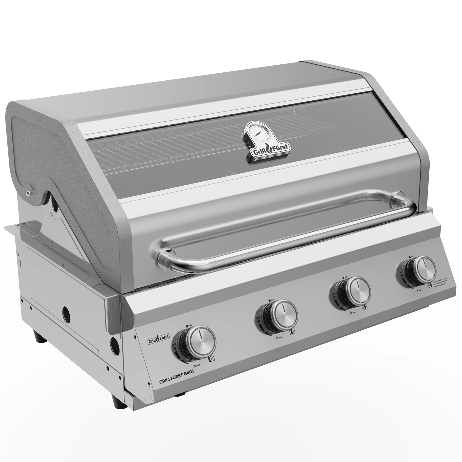Grillfürst G401G 4-Brenner Einbaugrill Mit Gusseisen Rosten 1 Grillfürst G401G 4-Brenner Einbaugrill Mit Gusseisen Rosten