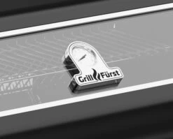 Grillfürst G490G 4-Brenner Einbaugrill - Black Edition - Mit Heckbrenner Und Gusseisen Rosten -Grill Mit Freu Geschaft Grillfuerst Gasgrill G490G Deckelthermometer