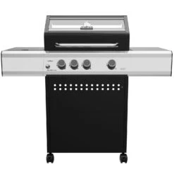 Grillfürst S330G 3-Brenner Gasgrill Mit Seitenkocher Und Gusseisen Rosten - Inkl. Gasgrill Einsteigerpaket -Grill Mit Freu Geschaft Grillfuerst Gasgrill S330G ohne Zertifikat