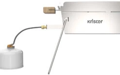 Knister Edelstahl-Gasgrill - Ausziehbarer Kompaktgrill -Grill Mit Freu Geschaft Knister Edelstahl Gasgrill Kompaktgrill Logo