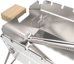 Knister Edelstahl-Gasgrill - Ausziehbarer Kompaktgrill -Grill Mit Freu Geschaft Knister Edelstahl Gasgrill Kompaktgrill Montage Brenner