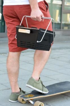 Knister Grill Original - Ausziehbarer Holzkohle Kompaktgrill -Grill Mit Freu Geschaft Knister Grill leichter Transport unterwegs