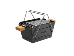 Knister Grill Original - Ausziehbarer Holzkohle Kompaktgrill -Grill Mit Freu Geschaft Knister Kohlegrill praktisch tragbar