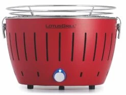 LotusGrill S - Holzkohle Tischgrill - Feuerrot Inkl. Tasche
