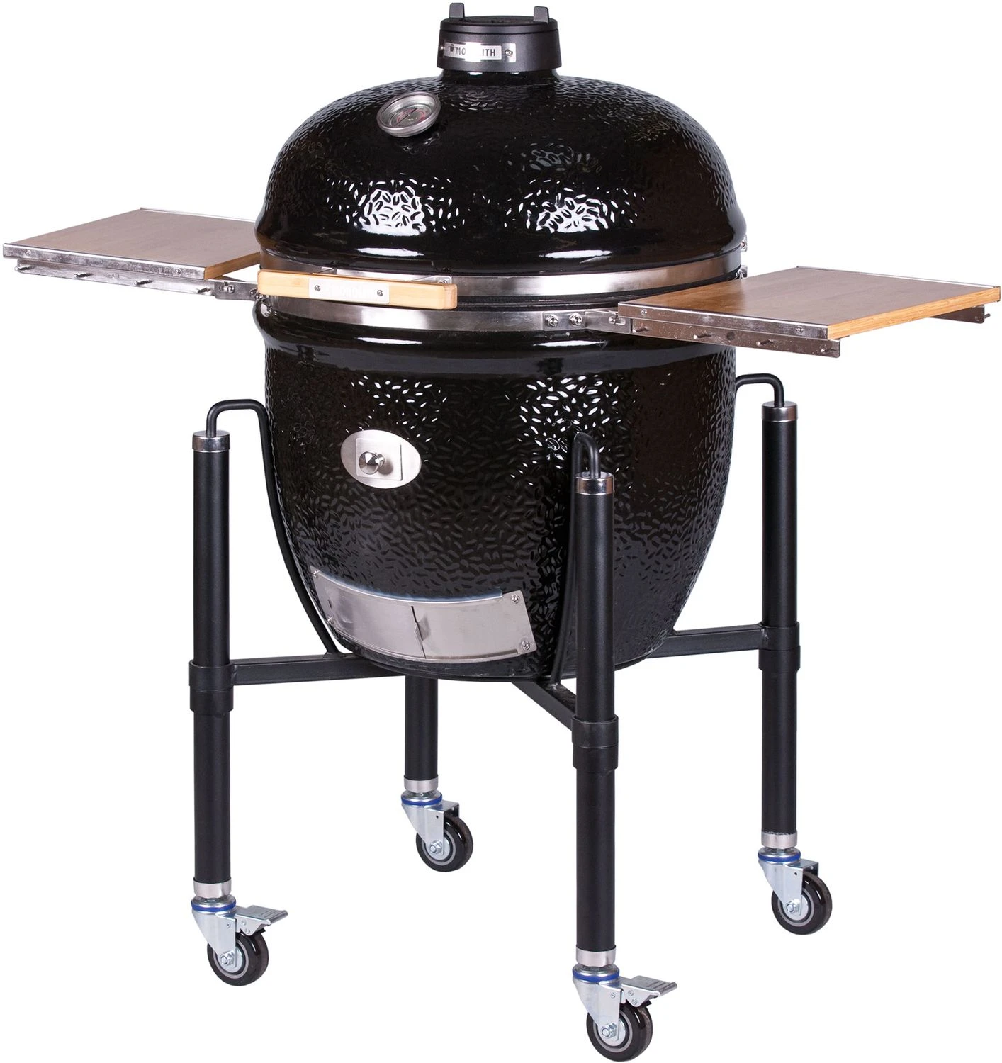 Monolith Grill LeCHEF BBQ GURU - PRO-Serie 2.0 Schwarz - MIT Gestell Und Seitentischen 1 Monolith Grill LeCHEF BBQ GURU - PRO-Serie 2.0 Schwarz - MIT Gestell Und Seitentischen