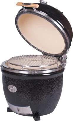 Monolith Grill LeCHEF BBQ GURU - PRO-Serie 2.0 Schwarz - OHNE Gestell Und Seitentische - Inkl. DigiQ Controller Set -Grill Mit Freu Geschaft Monolith Keramik Grill BBQ Guru Le Chef PRO Serie 2 0 129031 3 1688035001