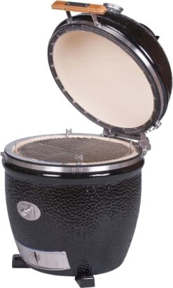 Monolith Grill CLASSIC BBQ GURU - PRO-Serie 2.0 Schwarz - OHNE Gestell Und Seitentische - Inkl. UltraQ Controller Set -Grill Mit Freu Geschaft Monolith Keramik Grill Classic PRO Serie 2 0 129002 black 11