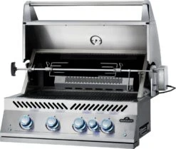 Napoleon 700-Series 32" BIG32 Edelstahl Einbaugrill Inkl. Drehspieß - Modell 2023 -Grill Mit Freu Geschaft Napoleon Einbaugrill BIG32 Drehspiess Motor