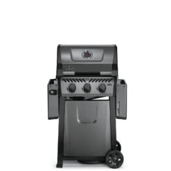 Napoleon Freestyle 365 Gasgrill, Graphit - Modell 2023 - X-DEAL Inkl. Drehspiess -Grill Mit Freu Geschaft Napoleon Freestyle 365 Gasgrill front Seiten abgeklappt