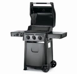 Napoleon Freestyle 365 Gasgrill, Graphit - Mit Sizzle Zone - Modell 2023 -Grill Mit Freu Geschaft Napoleon Gasgrill Freestyle 365 Side Deckel offen