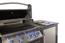 Napoleon Outdoor Küche Oasis Compact 105 Mit Prestige 500 Einbaugrill Und Einbau Sizzle Zone - Inkl. Arbeitsplatte Aus Feinsteinzeug -Grill Mit Freu Geschaft Napoleon Oasis Compact P500 mit Sizzle Zone Seitenbrenner Set
