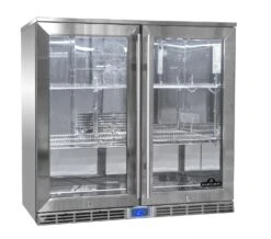 Napoleon Outdoor - Kühlschrank, 210 Liter, 2-türig Mit Doppelverglasung Und LED Beleuchtung - Wasserdicht Nach IP24 -Grill Mit Freu Geschaft Napoleon Outdoor Kueche Kuehlschrank NFR210ODGL