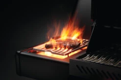 Napoleon Phantom Prestige 500 Gasgrill, Mattschwarz - Modell 2023 -Grill Mit Freu Geschaft Napoleon Phantom Prestige 500 p500phm Detail side burner steak
