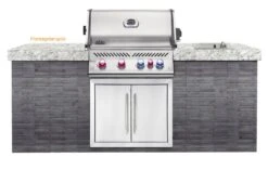 Napoleon Prestige Pro 500-3 Edelstahl Einbaugrill Gas - Inkl. Drehspieß - Modell 2023 14 Napoleon Prestige Pro 500-3 Edelstahl Einbaugrill Gas - Inkl. Drehspieß - Modell 2023 -Grill Mit Freu Geschaft Napoleon Prestige Pro 500 Montagebeispiel
