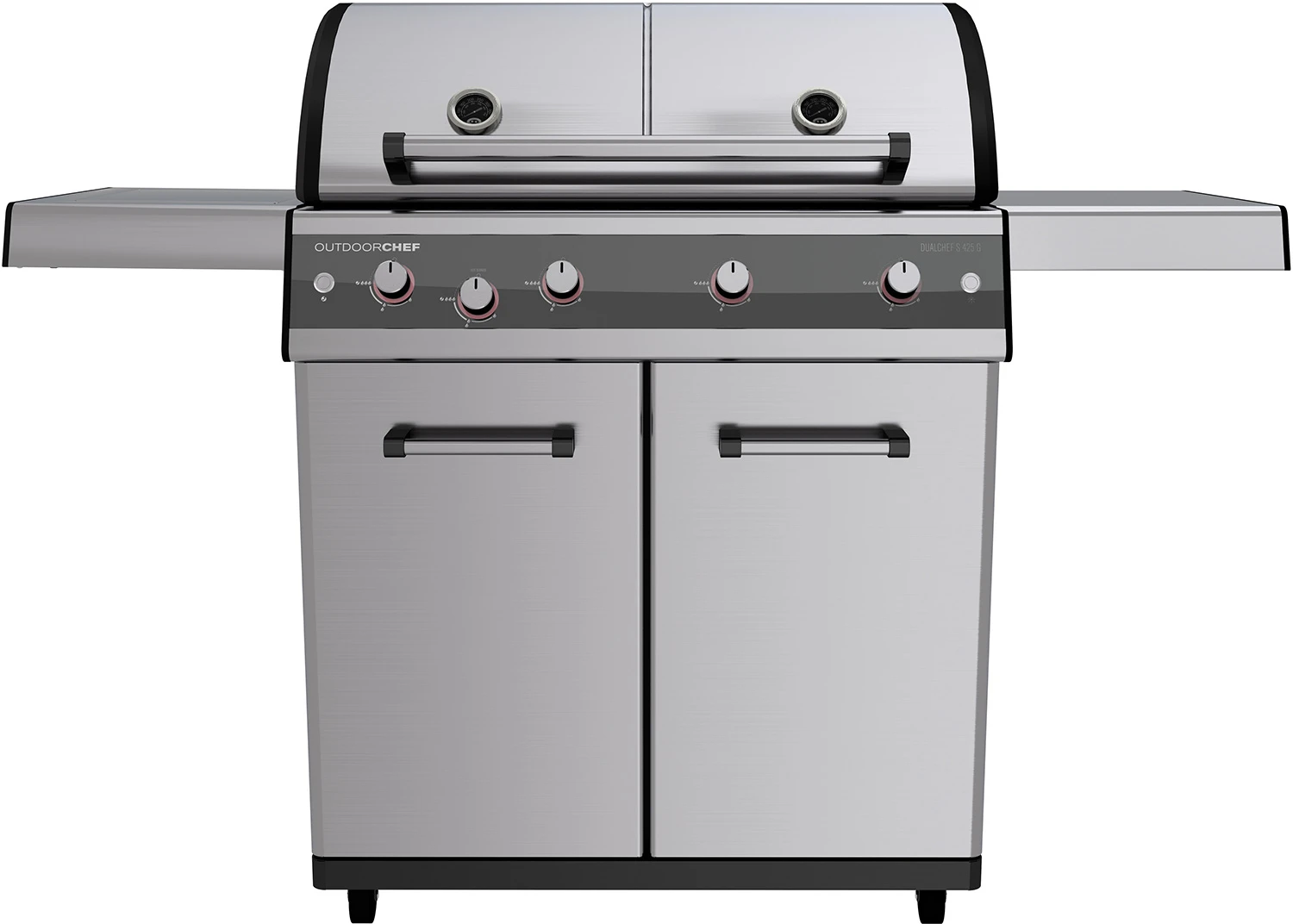 Outdoorchef Dualchef S 425 G Edelstahl Gasgrill Mit Seitenkocher + Blazing Zone Infrarotbrenner + DGS Gusseisen Grillrost 2 Stk. + DGS Gemüse Grillrost 2 Stk. 2 Outdoorchef Dualchef S 425 G Edelstahl Gasgrill Mit Seitenkocher + Blazing Zone Infrarotbrenner + DGS Gusseisen Grillrost 2 Stk. + DGS Gemüse Grillrost 2 Stk. – Bild 2