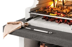 Palazzetti Grillkamin Balos Mit Pizzaofen Inkl. Montagematerial -Grill Mit Freu Geschaft Palazzetti Balos Simsplatte Marmotech