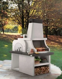 Palazzetti Grillkamin Bastia Mit Pizzaofen Inkl. Montagematerial -Grill Mit Freu Geschaft Palazzetti Grillkamin Bastia Pizzaofen Feuerstelle