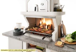 Palazzetti Grillkamin Pamplona Mit Pizzaofen Inkl. Montagematerial -Grill Mit Freu Geschaft Palazzetti Grillkamin Pamplona Feuerraum
