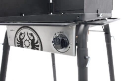 Petromax Gastisch / Gaskocher GE45 Mit Einzelbrenner -Grill Mit Freu Geschaft Petromax Gastisch ge45 Detail Front mit Gasregler