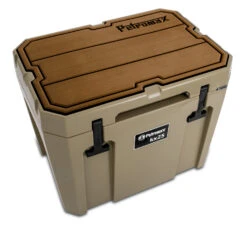 Petromax Haft-Auflage Für Kühlbox Kx25 Braun Mit Linien -Grill Mit Freu Geschaft Petromax kx25 padw l Haft Auflage Kuehlbox kx25 sand braun Linien 3 1625147090