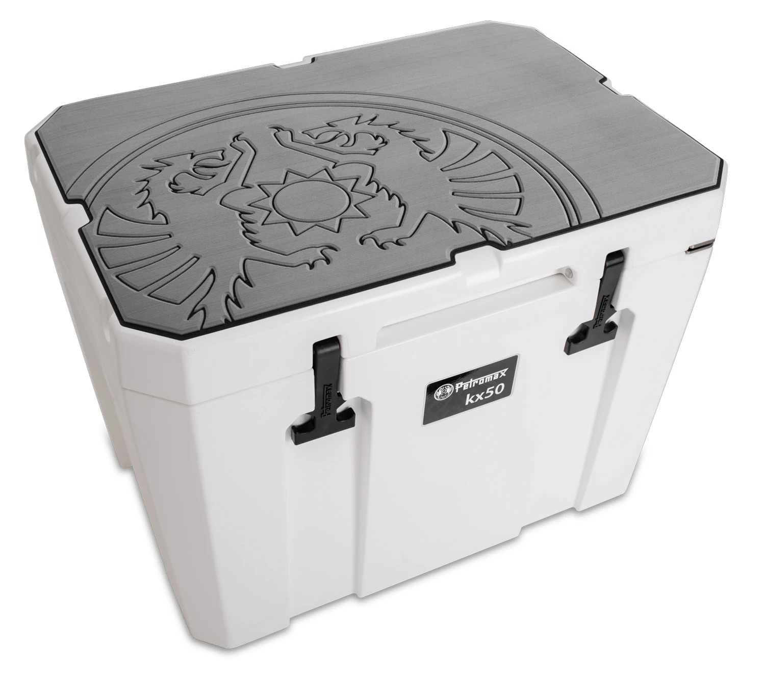Petromax Haft-Auflage Für Kühlbox Kx50 Grau Mit Drachenemblem 1 Petromax Haft-Auflage Für Kühlbox Kx50 Grau Mit Drachenemblem