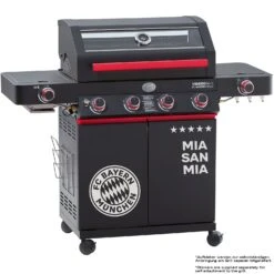 Rösle Videro G4-S VARIO+ Schwarz Gasgrill - FC Bayern Edition -Grill Mit Freu Geschaft Roesle FC Bayern Muenchen Gasgrill Videro G4 S