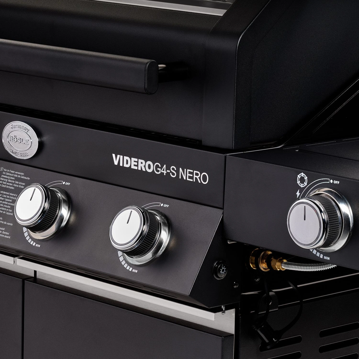 Rösle Gasgrill BBQ-Station Videro G4-S Vario+ Nero Schwarz - Modell 2023 - X-DEAL Inkl. Abdeckhaube 8 Rösle Gasgrill BBQ-Station Videro G4-S Vario+ Nero Schwarz - Modell 2023 - X-DEAL Inkl. Abdeckhaube – Bild 8