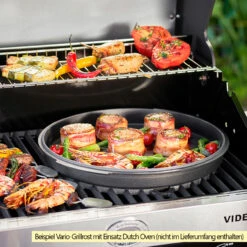 Rösle Gasgrill Videro G4-S VARIO+ Schwarz - Modell 2023 Inkl. Abdeckhaube -Grill Mit Freu Geschaft Roesle Videro Gasgrill Vario Grillrost Mood 1