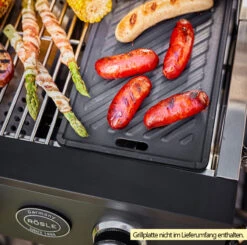 Rösle Gasgrill Videro Pro G2-P Campinggrill -Grill Mit Freu Geschaft Roesle Videro PRO G2 P Gasgrill Beispiel mit Grillplatte