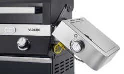 Rösle Gasgrill Videro G6-S VARIO+ Schwarz - Modell 2023 - SMART Deal Inkl. Grillfürst Grill Control + Abdeckhaube Und Grillplatte -Grill Mit Freu Geschaft Roesle Videro schwarz klappbare Seitenteile Seitenkocher 1