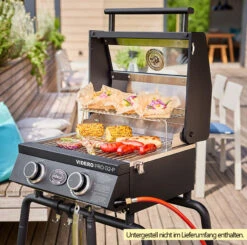 Rösle Gasgrill Videro Pro G2-P Campinggrill -Grill Mit Freu Geschaft Rosle Gasgrill Videro PRO G2 P Beispiel mit Untergestell