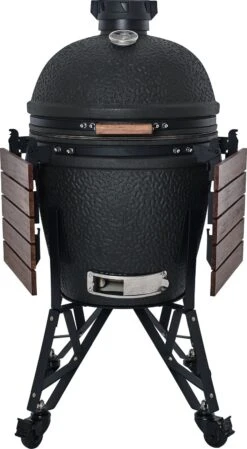 The Bastard Keramikgrill Urban Large - Complete - Schwarz Matt - Modell 2023 16 The Bastard Keramikgrill Urban Large - Complete - Schwarz Matt - Modell 2023 -Grill Mit Freu Geschaft The Bastard Urban Large Keramikgrill BU201 Seitentische abgeklappt