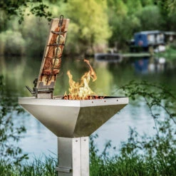 Thüros Flammlachshalter Inkl. Flammlachsbrett -Grill Mit Freu Geschaft Thueros Flammlachsbrett Flammlachshalter Lifestyle