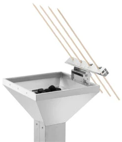 Thüros Fisch Grill Set Mit Flammlachs- Und Steckerlfischhalter -Grill Mit Freu Geschaft Thueros Steckerlfischhalter Anwendung 1