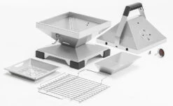 Thüros T1 ToGo Holzkohle Tischgrill Edelstahl Mit BBQ Haube 30x30 Cm -Grill Mit Freu Geschaft Thueros T1 ToGo Holzkohle Tischgrill Lieferumfang