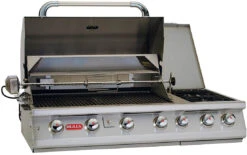 BULL 7 Burner Premium Gasgrill - Einbaugrill Mit Infrarot Mit Backburner, Seitenkocher Und Rotisserie