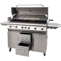 BULL Diablo - Gasgrill Mit Infrarot Backburner Und Rotisserie -Grill Mit Freu Geschaft bull diablo gasgrill seitlich deckel 62648CE