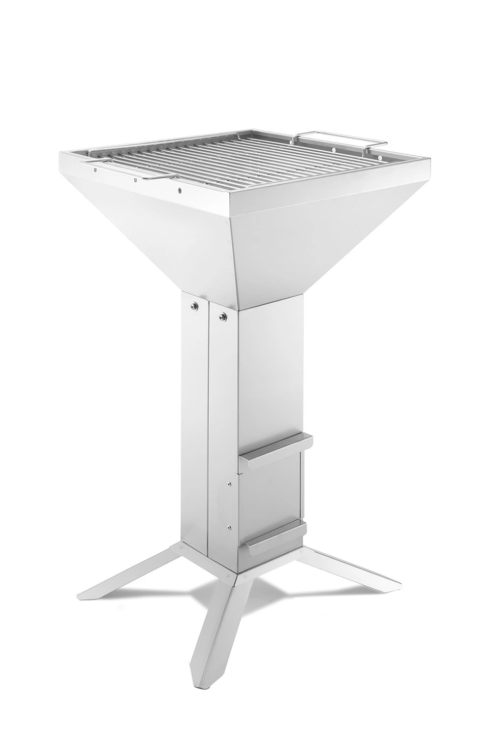 Thüros Holzkohlegrill T3-4F / Edelstahl Säulengrill 42x42 Cm 4 Fuß 1 Thüros Holzkohlegrill T3-4F / Edelstahl Säulengrill 42x42 Cm 4 Fuß